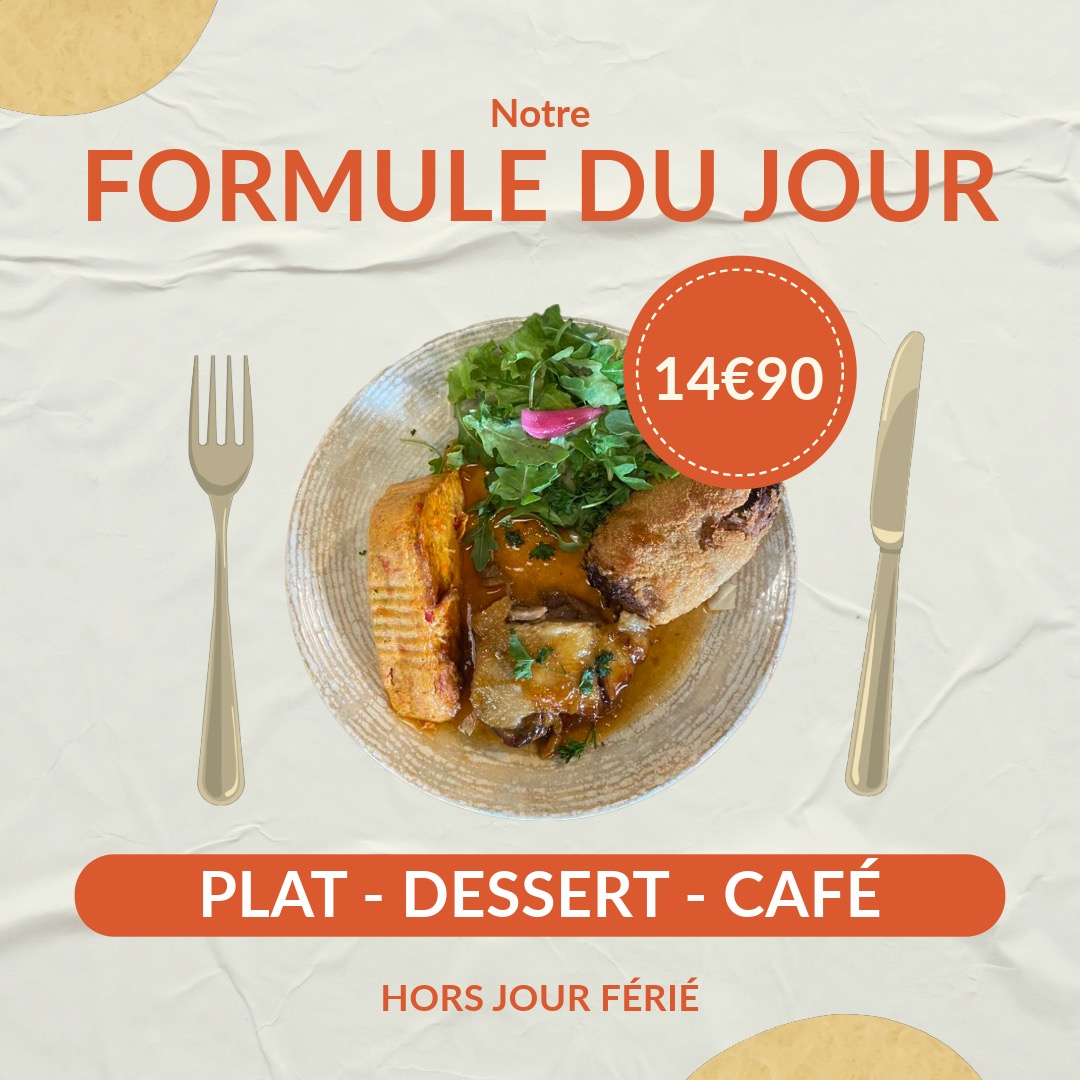 Formule midi du 3B Bistro gourmand