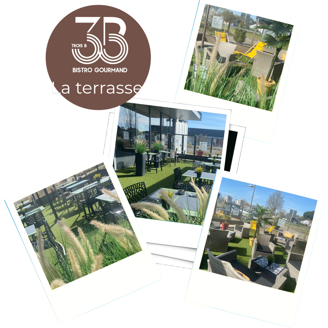 3B Bistro Gourmand voua accueille sur sa terrasse aménagée !!